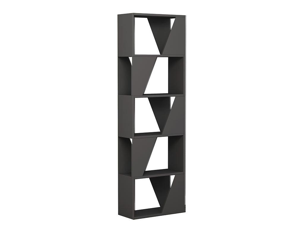 Bibliothèque-Étagères de rangement FRAME 168 cm - Gris Anthracite